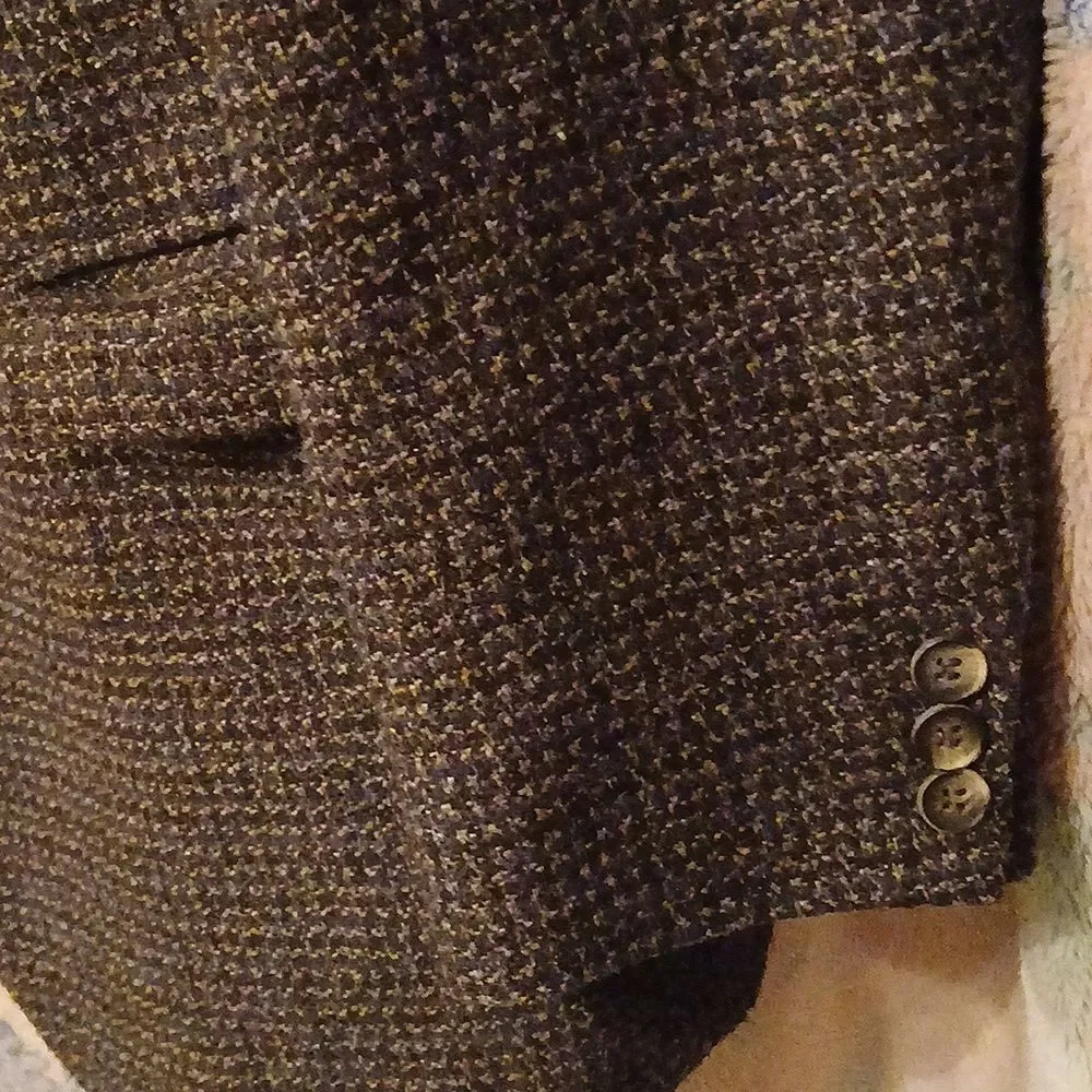 Haggar Wool Blend Lined Suit Jacket Size 42